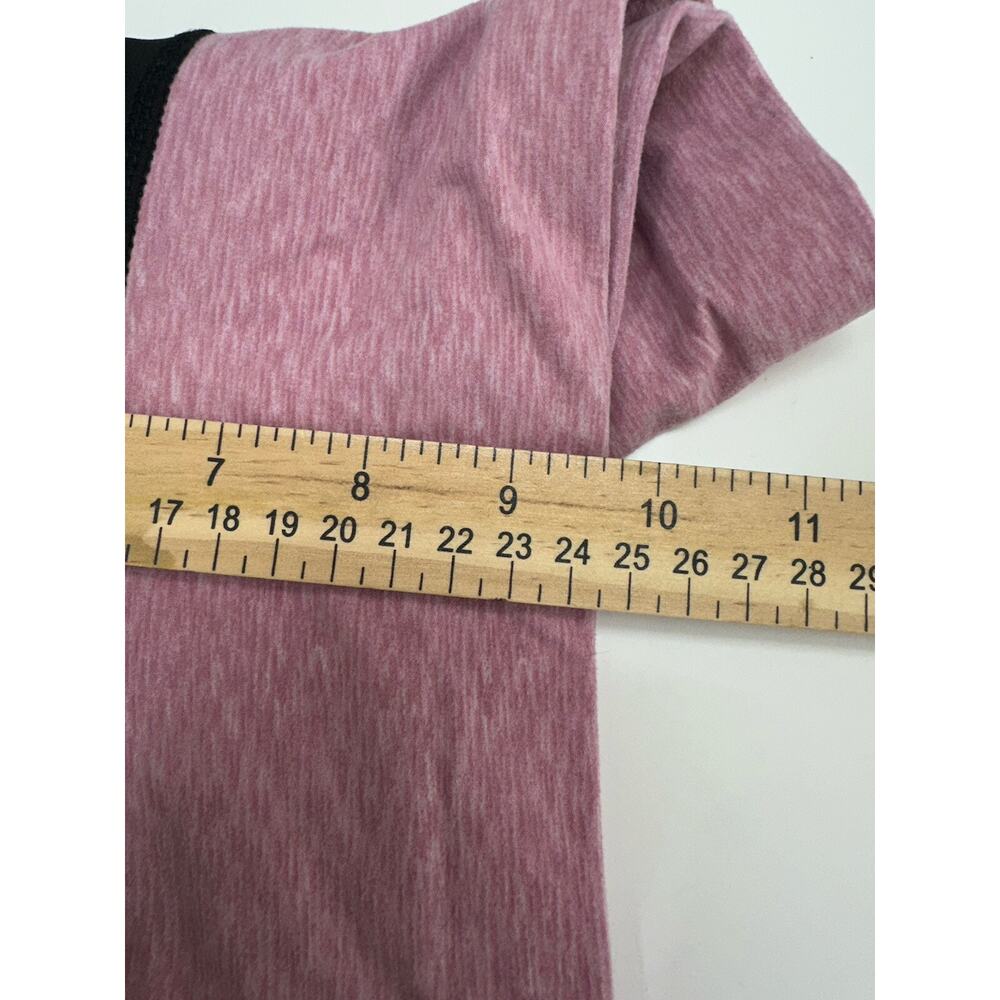 Starting Point Womens Leggings Size Medium Black Pink Waist Media Pocket - Picture 7 of 10
